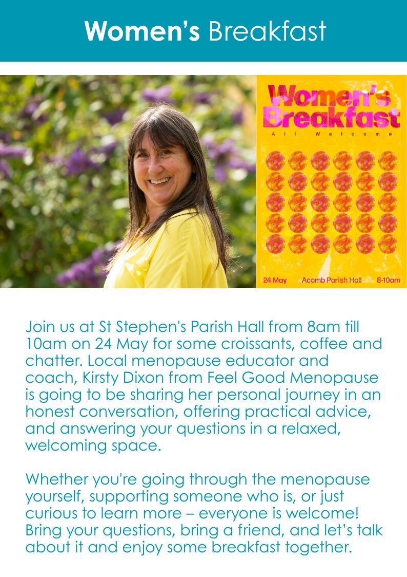 Womens Breakfast Poster 24 May